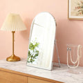 Adjustable Silver Metal Vanity Mirror 12x9-inch Desk Makeup Mirror