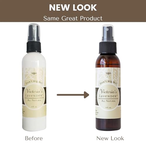 Victoria's Lavender ¡°Don¡¯t Bug Me¡± Insect Spray & Body Lotion - DEET-Free Plant-Based with Essential Oils & Aloe Vera, Travel-Friendly Skin Protection - 4 oz Each