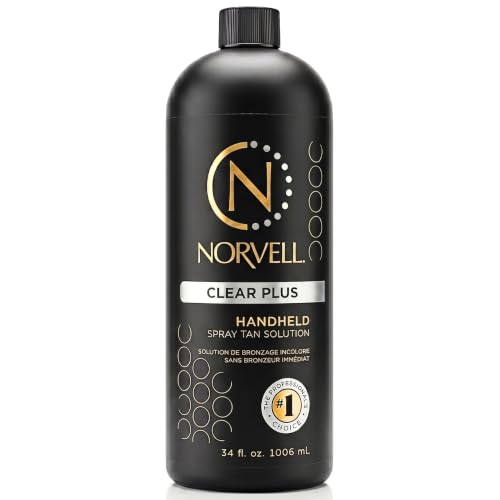 Professional Spray Tan Solution Clear Plus 1L Fast Drying for Natural Glow