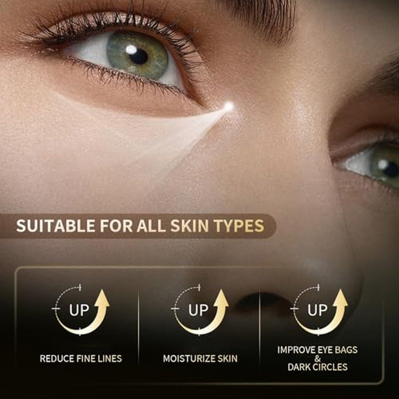 Eye Repair Stick for Men, Reduces Under Eye Dark Circles & Eyebags, Eyes Cooling Stick Hydrates and Depuffing 0.34 Fl.Oz (1)