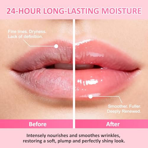 12 PCS Bee Lip Balm Honey Pot, Overnight Sleeping Lip Mask with Applicator - Propolis & Fruit Extract Moisturizing Lip Care for Dry Cracked Lips, Cute Makeup Gift for Women & Girls