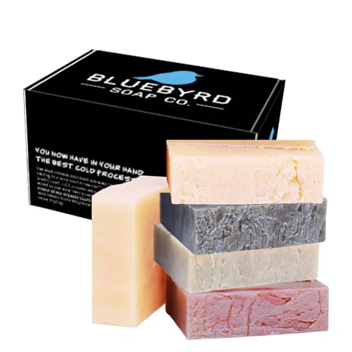 Solid Shampoo Bar Set - Organic Hair & Body Wash for Men & Women, Cherry Almond, 5 Pack - Shampoo
