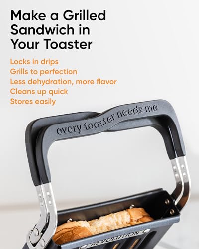 Toaster-Compatible Grill Press for Toasties & Paninis - Easy to Use & Clean