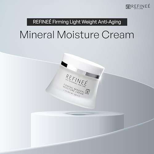 Mineral Face Moisturizer with Peptides & Rosehip - Anti-Aging, Hydrating Cream for All Skin Types 2oz