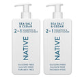 Native Sea Salt & Cedar 2N1 Shampoo & Conditioner Set 16.5 fl oz