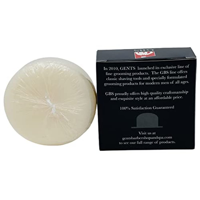GENTS 97% All Natural Shave Soap - Creates a Rich Lather Foam for Wet Shaving Experience (3 Pack Sandalwood) Birthday Gift