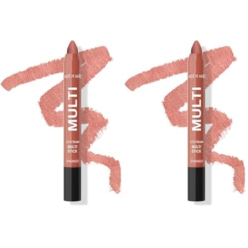 wet n wild Color Icon Cream Eyeliner Eyeshadow Multi-Stick, Moisturizing, Nourishing Velvety Cream-to-Powder Buildable & Blendable Formula, Cruelty-Free & Vegan - Born To Flirt (Pack of 2)