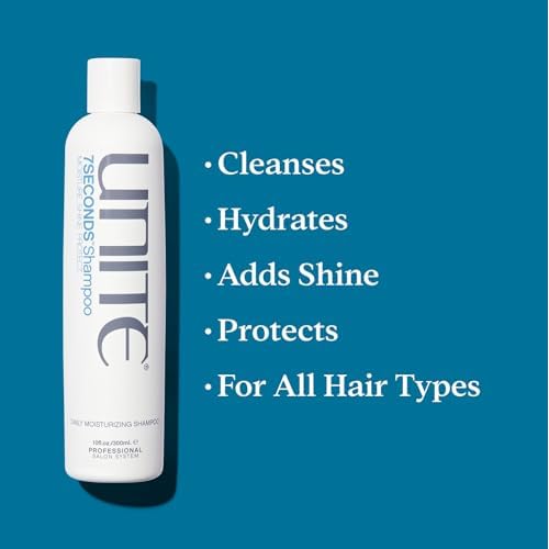 UNITE Hair ? 7SECONDS Shampoo ? Moisture-Enriched Cleanser to Hydrate, Strengthen & Protect from UV/Heat & Color Fading ? For Dry or Color-Treated Hair ? 10 Fl Oz