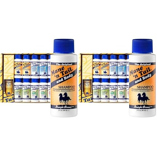 Mane 'n Tail Brand Sampler Trial Size Shampoos Conditioners and Detanglers to Cleanse Strengthen and add Moisture to Hair 15 Piece Set (Pack of 2)