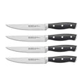 Henckels Forged Accent Steak Knives Set of 4 - Black, Razor-Sharp, German Engineered
