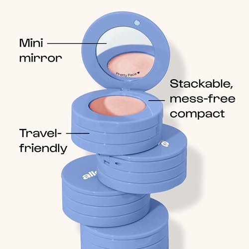 ALLEYOOP Stack the Odds Cocktail Hour 3-in-1 Cream Makeup Palette – Refillable & Travel-Friendly