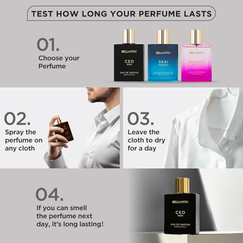BellaVita Luxury CEO Men's Gift Set | Long-Lasting Fragrance with Lemon, Lavender & Oud