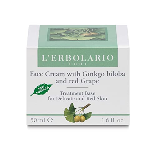 Face Moisturizer with Ginkgo Biloba and Red Grape - Even Skin Tone, Sensitive Skin Safe - 1.6 oz