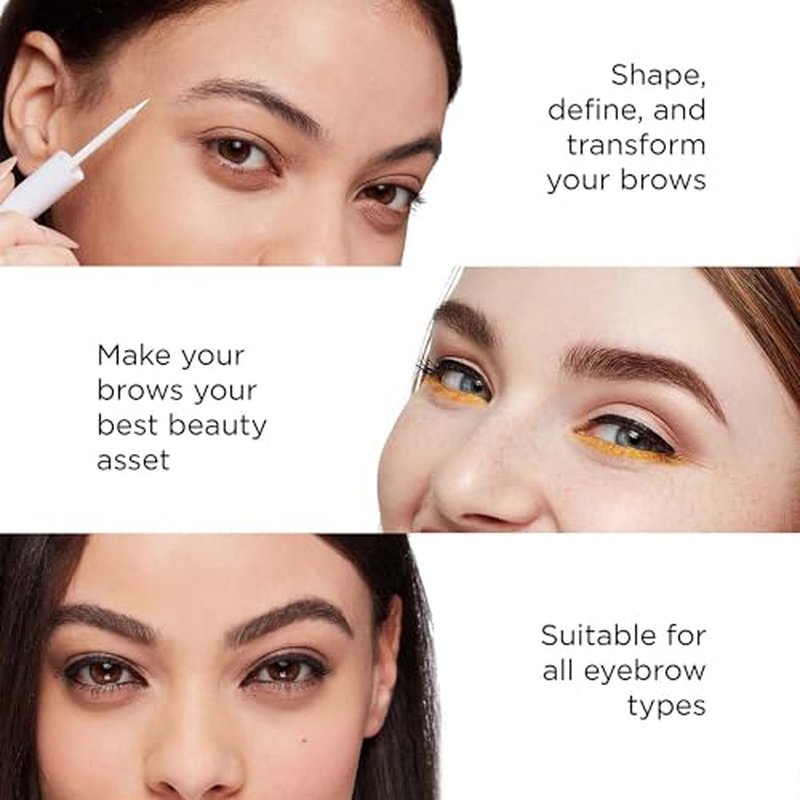 Arches and Halos 2 in 1 Defining Eyebrow Pencil and Powder - Brow Powder with Spoolie Brush - Shape and Fill for Natural Look - Neutral Brown - 017 oz