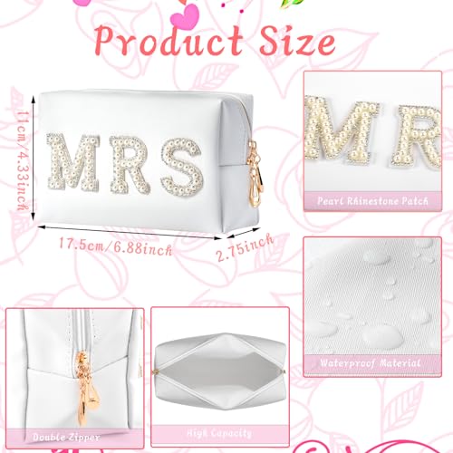 Bride to Be Gift Set with Slippers, Makeup Bag, Robe & Claw Clip – Wedding Bridal Shower Gift