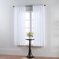 SmartSheer Thermoregulating Semi-Sheer Curtain Panel - Energy Saving UV Blocker, Insulation, 63L x 59W, White