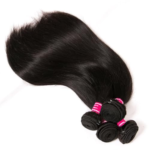 Natural Color 20 Inch Straight Human Hair Bundles - Virgin Brazilian Hair