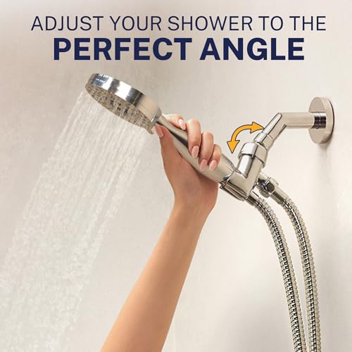 HammerHead Metal 3-Spray Handheld Shower Head with 72-Inch Hose - Polished Chrome, 2.5 GPM