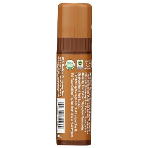 Badger, Creamy Cocoa Lip Balm Stick, 0.25 Ounce