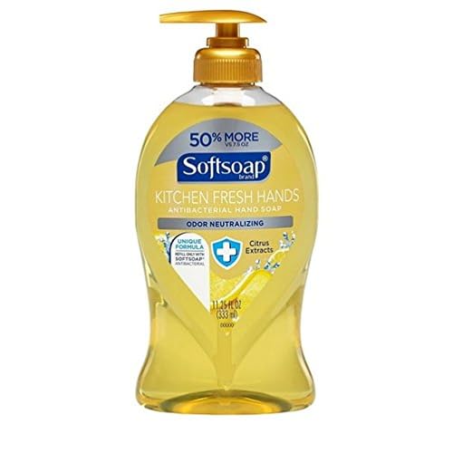 Softsoap Kitchen Fresh Hands Antibacterial Liquid Hand Soap, 11.25 oz Per Bottle (5 Pack)