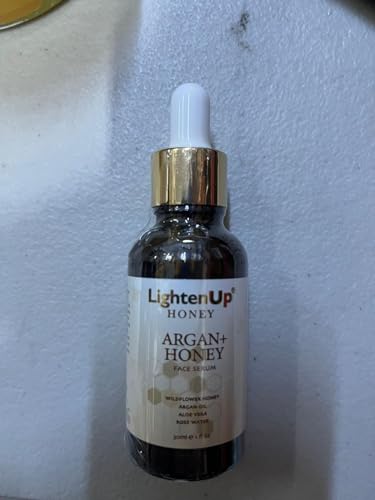 Honey Serum - Skin Brightening Serum with Argan Oil, Aloe Vera & Rose Water - Lighten-Up Variation