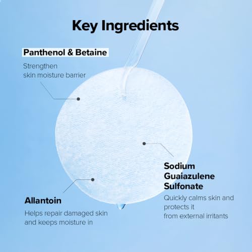 Hydrating Facial Toner Pads with Hyaluronic Acid & Chamomile - Moisturizing Skin Care