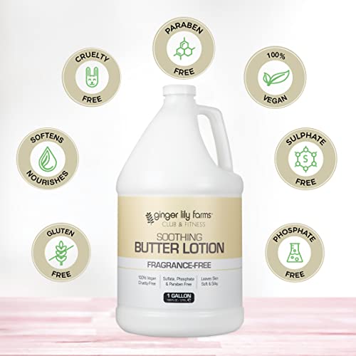 Unscented 1 Gallon Vegan Body Lotion Refill Pack of 2 for Dry & Sensitive Skin