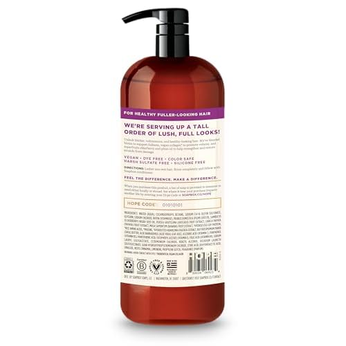 Soapbox Biotin Shampoo, Biotin & Collagen Super Fruit Shampoo for Thin, Fine, Thinning Hair | Volumizing & Repairing to Promote Hair Growth, Strength, Fullness, 1 Liter Pump Bottle