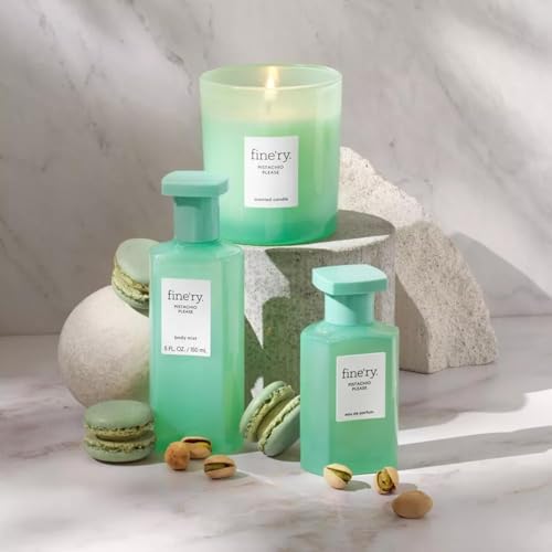 Fine'ry Pistachio Please Gourmand Vanilla Eau de Parfum — Long-Lasting Women's Fragrance with Roasted Almond & Vanilla Milk, 60mL (SDJ Gourmand Variant)