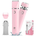 Bikini Trimmer and Shaver Kit for Women - 2-in-1 Wet/Dry Electric Body Hair Trimmer Facial Hair Removal Cordless Waterproof Bikini Shaver Razor for Face Lip Chin Pubic Underarm Legs