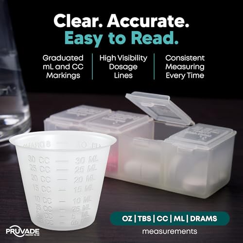 Case of 5000 Disposable Plastic Medicine Cups with Graduated Lines - 1 oz. for Pills & Liquid Dosing