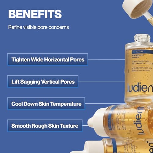 Korean Retinol Serum for Face - Pore Minimizer & Sebum Control, 1.01 Fl Oz