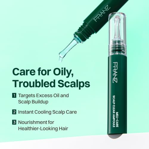 Oily Scalp Serum - Leave-In Cooling Ampoule with Caffeine & Biotin, 15ml