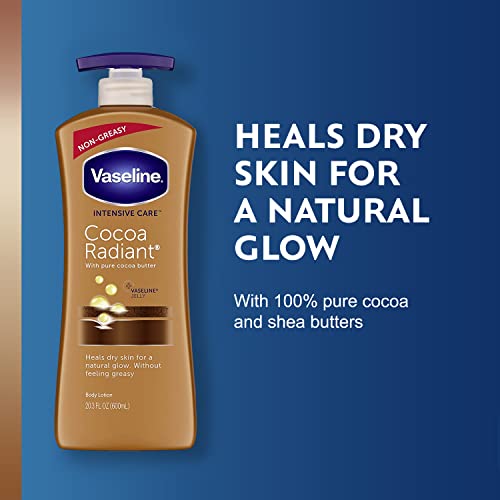 Vaseline Cocoa Radiant Lotion & Body Care Set with Shimmer Stick - 20.3 oz
