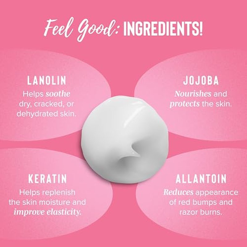 Coochy Shave Cream - Moisturizing Shave Lotion - Gentle Intimate Shaving Cream - For Bikini Area, Underarms, Legs & More - Rash-Free, Hydrating Formula - Frosted Cake, 3.4 oz