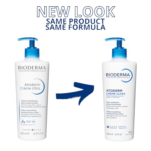 Bioderma Atoderm Ultra Cream Hydrating Body Moisturizer 16.9 Fl Oz - Sensitive Skin