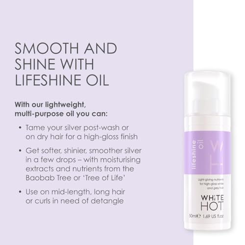 White Hot Styling Life Shine Hair Oil 50ml - Nourishing Hair Treatment