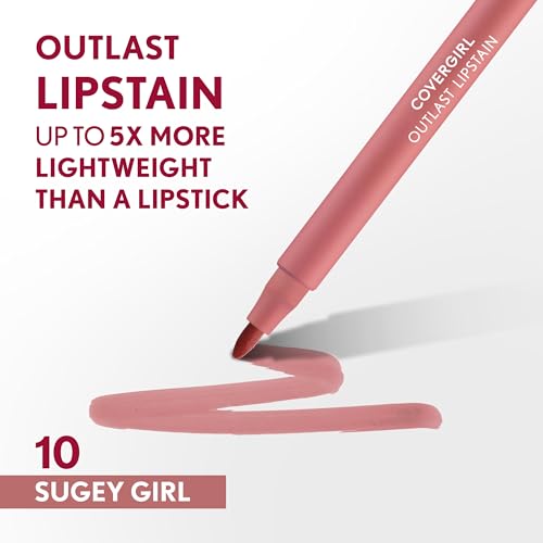 COVERGIRL Outlast Lipstain Bundle - 20 Admire & 10 Sugey Girl Colors