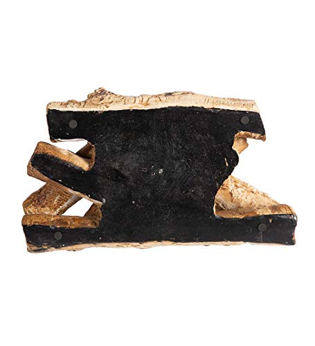 Faux Birch Wood Resin Candle Holder for Fireplace - Holds 8 Tea Lights - 18 Inches