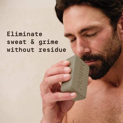 Papatui Sandalwood Suede Men’s Bar Soap - 7oz Pack of 4, Nourishing & Vegan