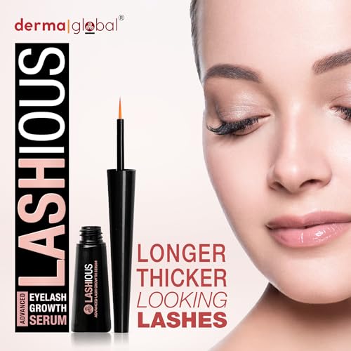 LASHious¢â Advanced Lash Growth Serum | Multi-Peptide Complex with Anagain¢â, Biotin, Panthenol & Caffeine, Red Clover Flower Extract | Prostaglandin-Free & Non-Irritating Formula | 3mL