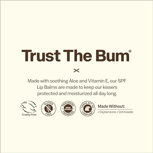 Sun Bum SPF 30 Sunscreen Lip Balm 3 Flavor Variety Pack - Coconut, Banana, Watermelon - Moisturizing Aloe Vera and Vitamin E - Vegan and Cruelty Free - UVA/UVB Lip Protection - 0.15 oz, 3 count