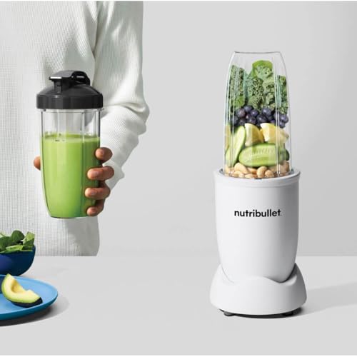 NutriBullet Pro Personal Blender Matte White - 900W for Smoothies & Food Prep