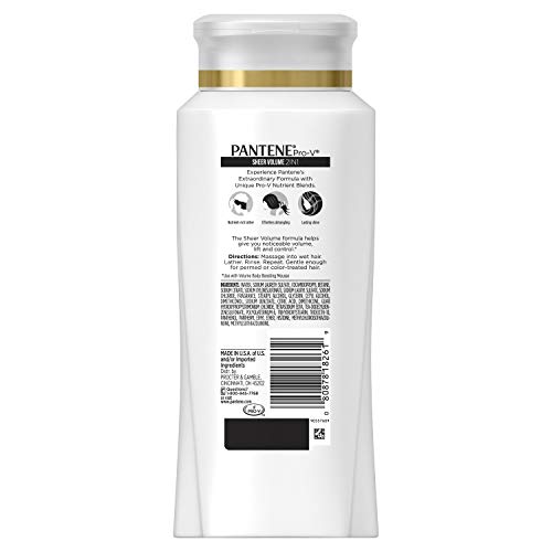 Pantene Sheer Volume 2-in-1 Shampoo & Conditioner, 20.1 fl oz - Hair Care
