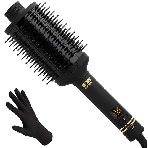 Hot Tools Pro Artist Heated Hair Styling Oval Brush Set - Black & Gold