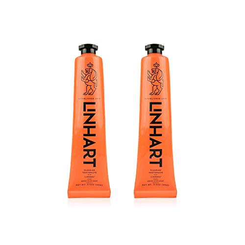 Linhart Toothpaste Enamel Care Pack of 2 - Gentle Formula for Sensitive & Normal Teeth, Supports Healthy Gums & Fresh Breath, 3.4 Ounce