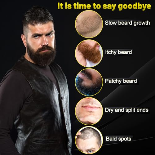 Sandalwood Beard Butter with Biotin, Castor & Argan Oil for Growth & Softening - 2 Pack
