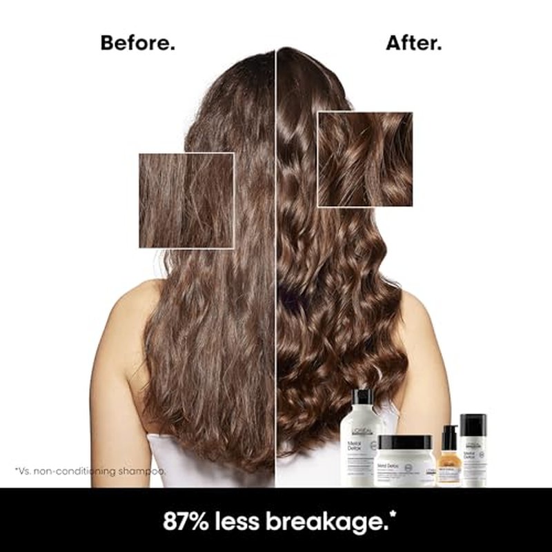 L'Or?al Professionnel Paris Metal Detox Smoothing Cream - Lightweight Styling Leave-In Treatment For All Hair Types, Hydrates and Protects Against Frizz, UV & Metals
