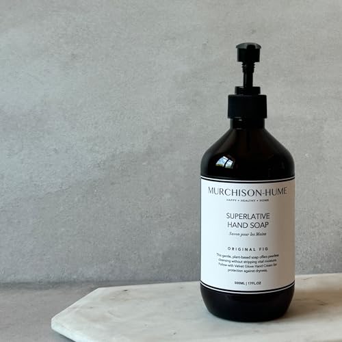 Murchison-Hume Luxury Vegan Hand Soap with Pump Dispenser, Moisturizing Hand Wash, SLS, Paraben & Cruelty-Free, 17oz (Original Fig)