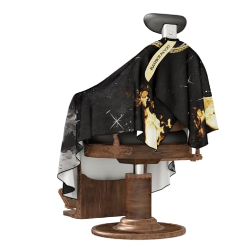 Professional Barber Cape with Adjustable Neck Closure - Salon Hair Cutting Cape